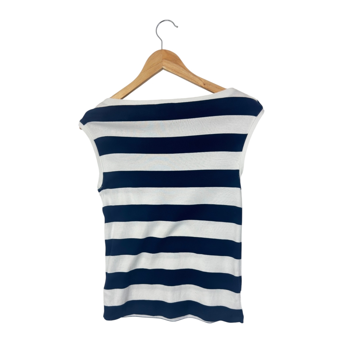 Оригинална блуза Polo Ralph Lauren – Striped Button-Shoulder Top, размер M