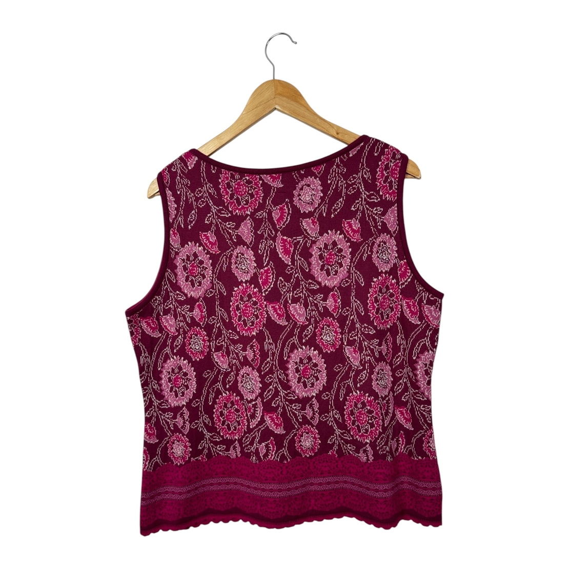 Deerberg Knitted Floral Tank Top (L)
