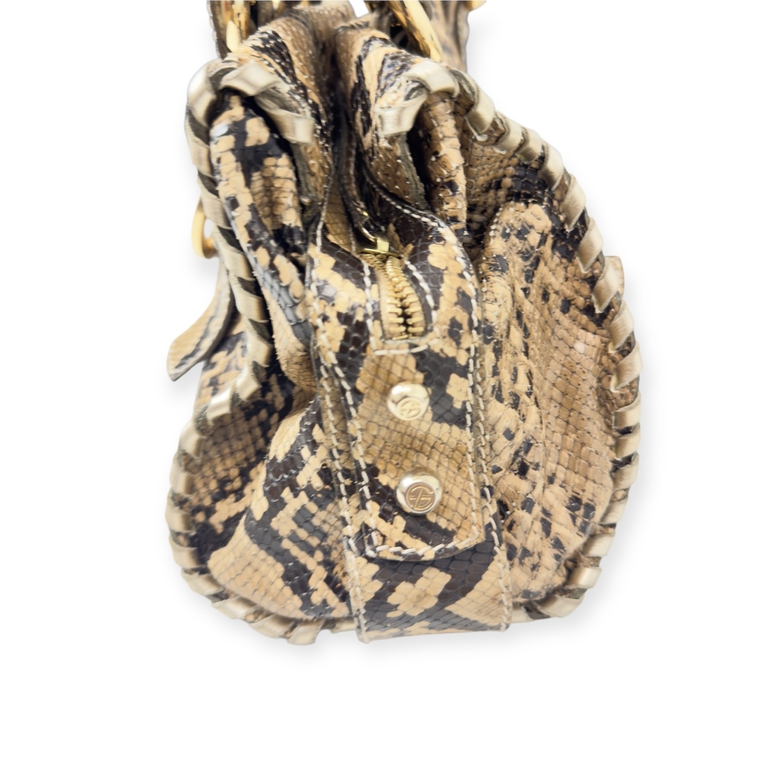 Francesco Biasia Snake Leather Bag