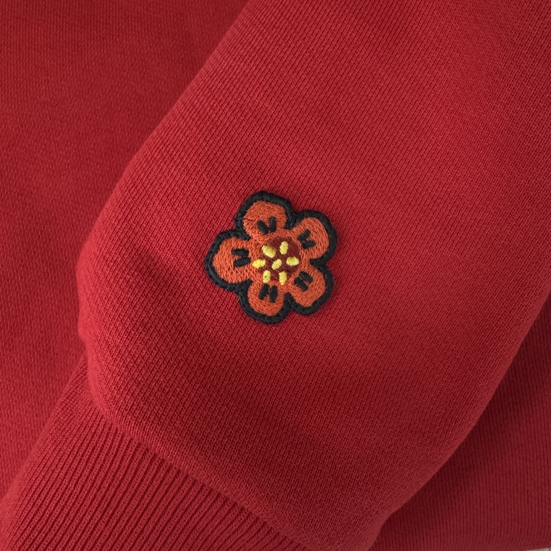 Kenzo Red logo sweater dress (M)