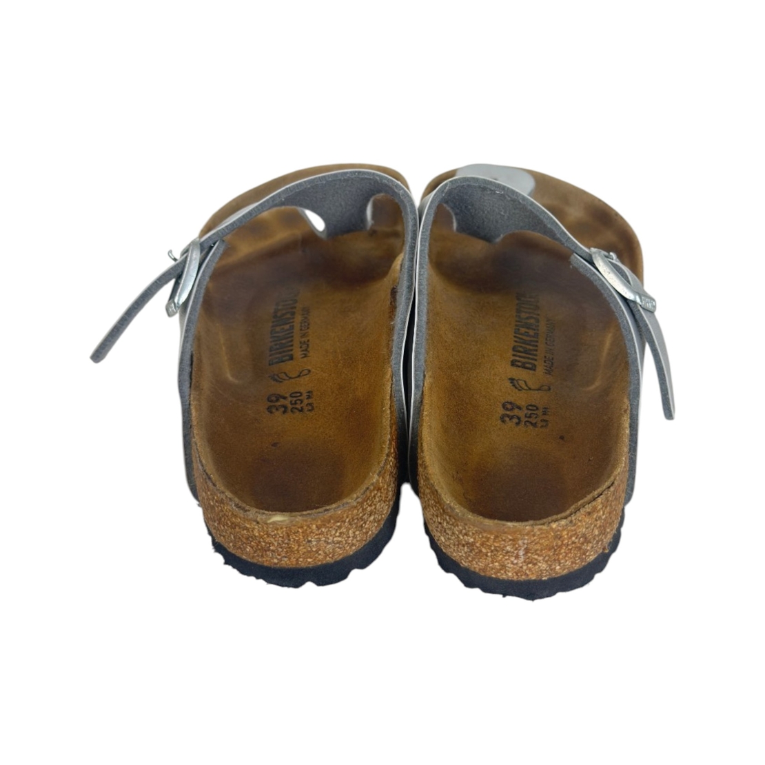 Birkenstock Gizeh Silver Birko-Flor (39)