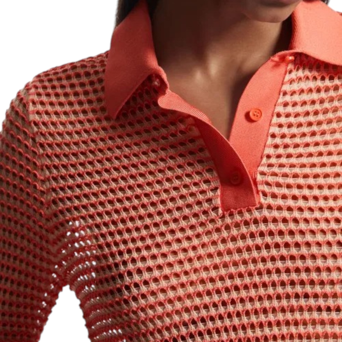 COS Open-Knit Polo Shirt (XS)