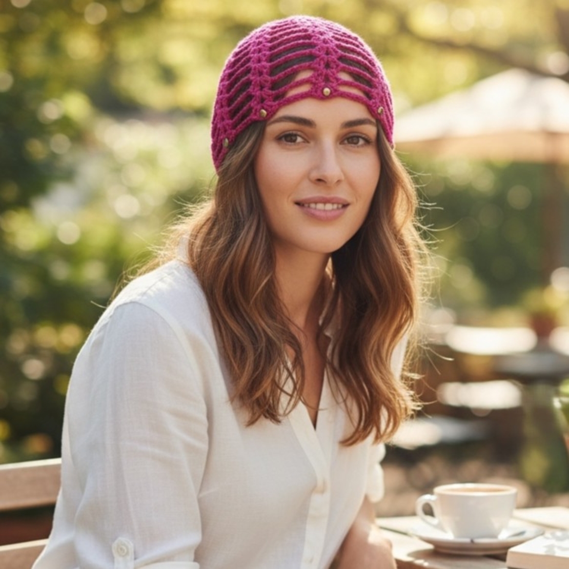 Handmade ръчно плетена шапка (S/M)