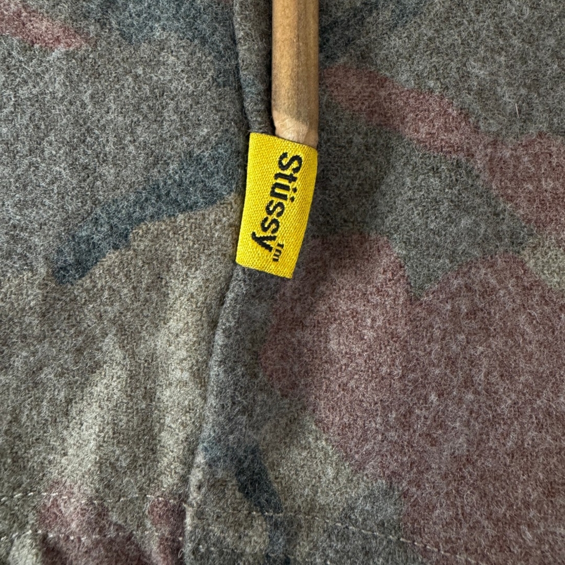 Stüssy Camo Wool Baseball Shirt (L)