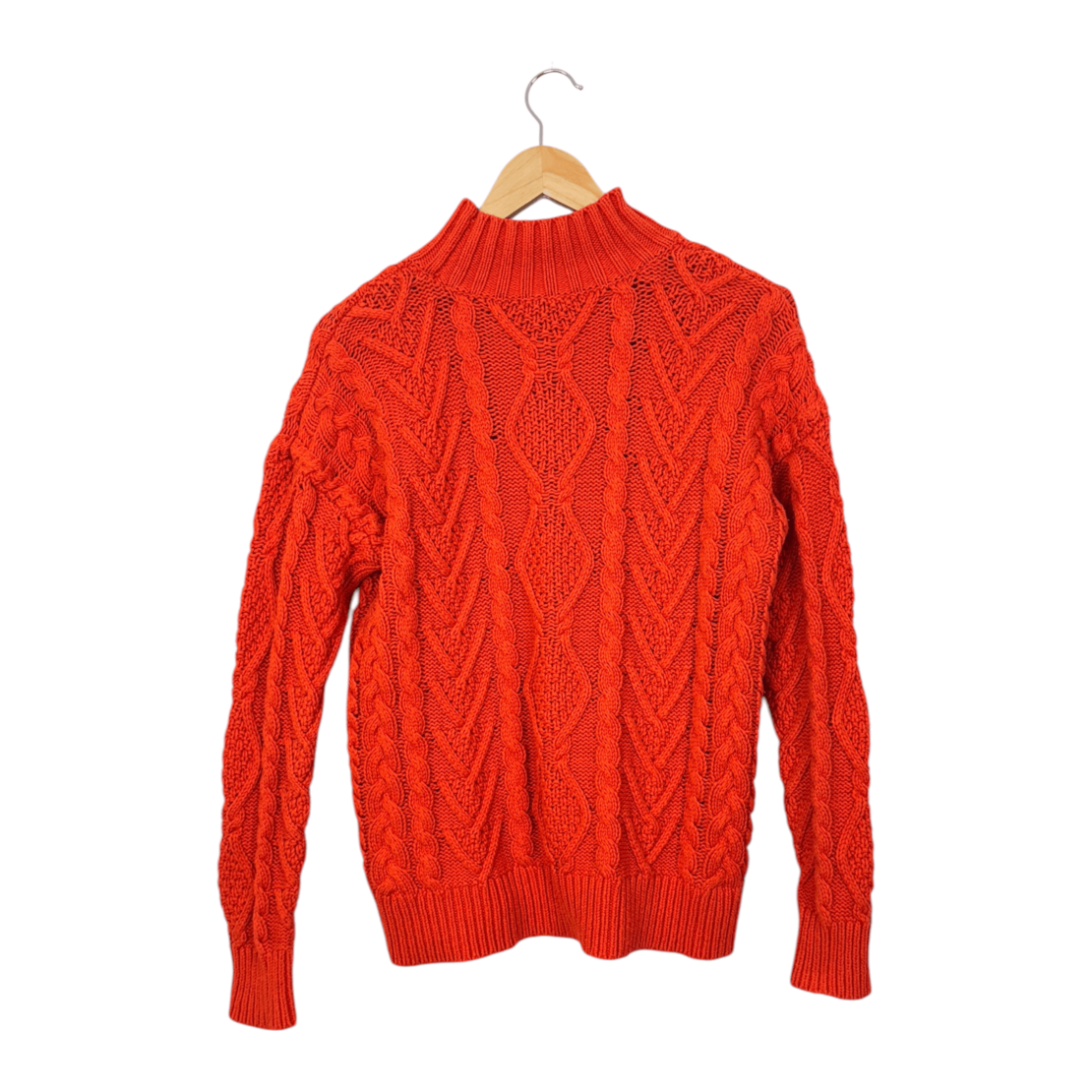 Lauren Ralph Lauren Cotton Acrylic LS Mock Neck - Knitwear Sweater (M)