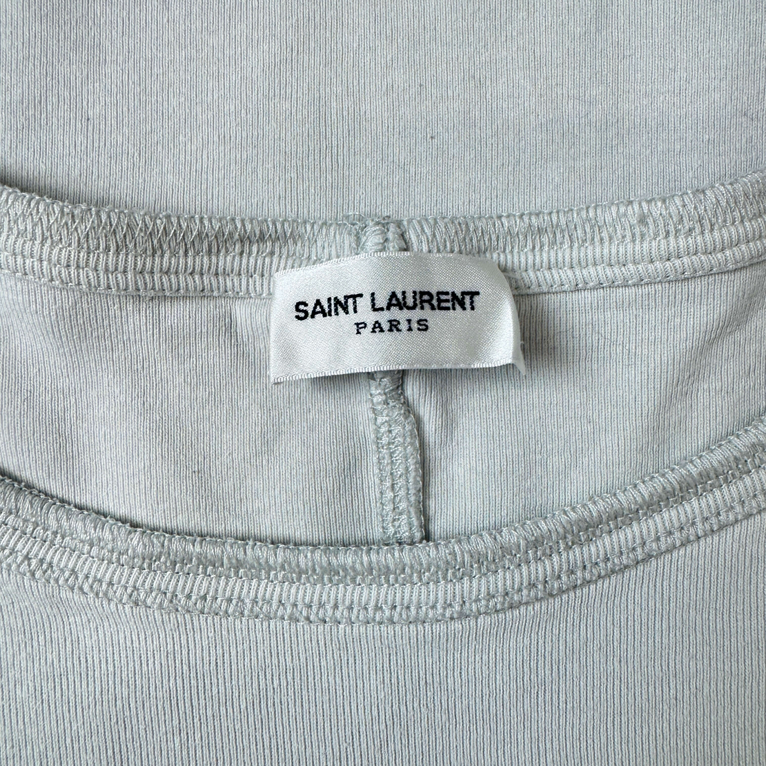 Saint Laurent Off-White Vintage Logo T-Shirt (L)