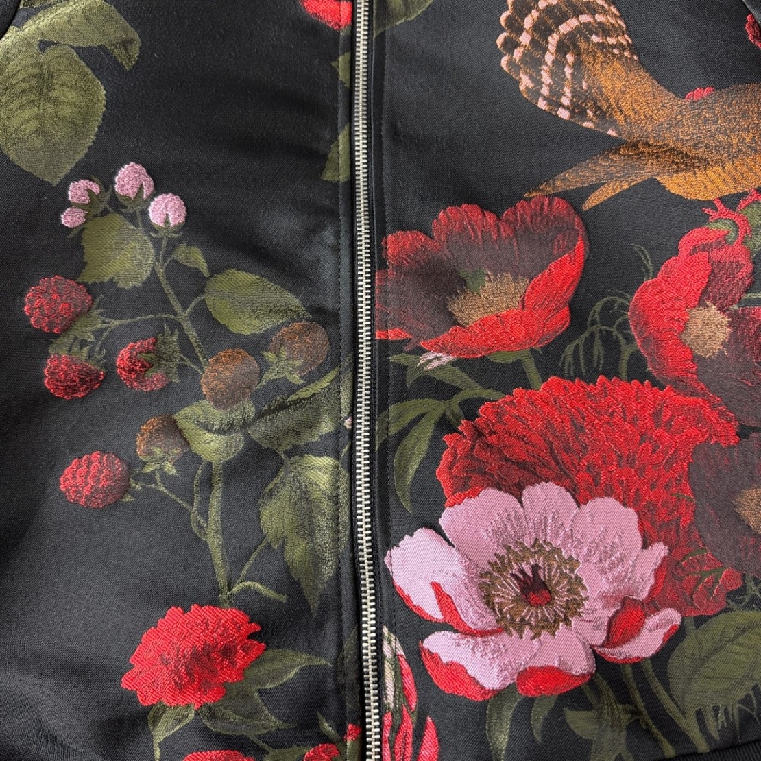YAS Floral Bird Bomber Jacket (S)