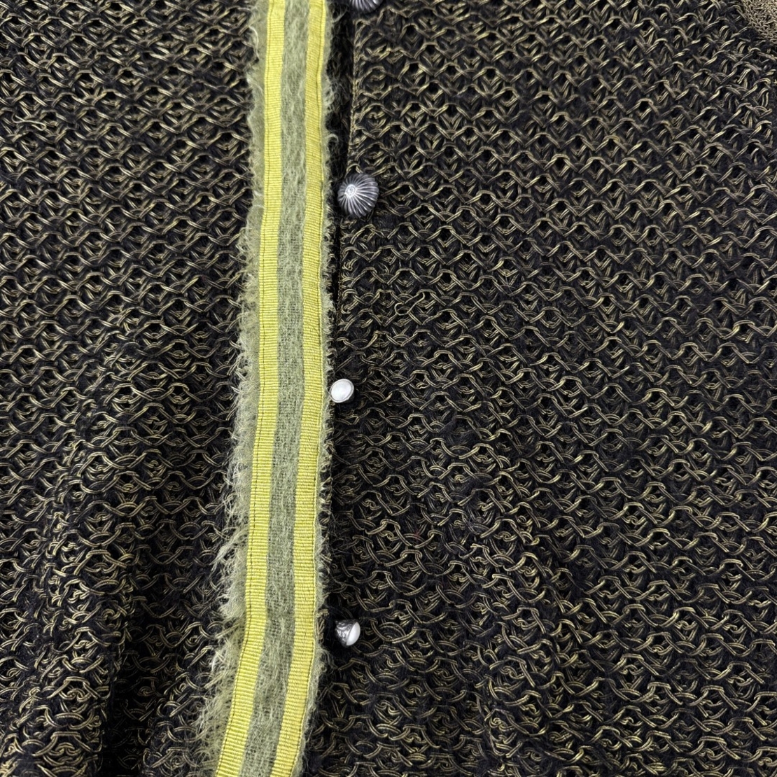 Eva & Claudi плетена жилетка с дантели (S)