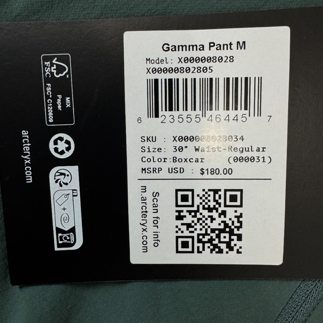 Arc'teryx Gamma Pant Men's (30)