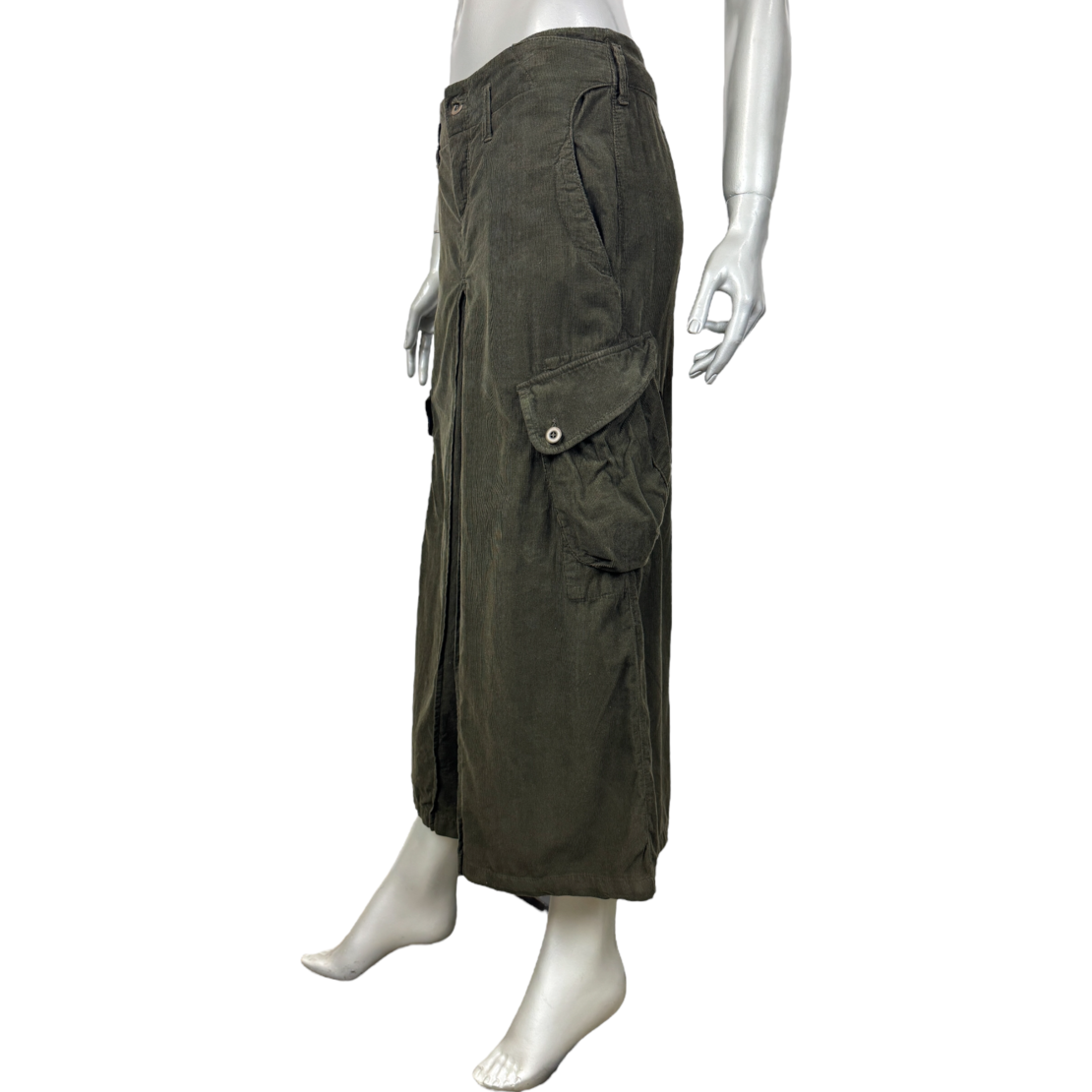 Dake Cotton Corduroy дамски широк панталон (29)