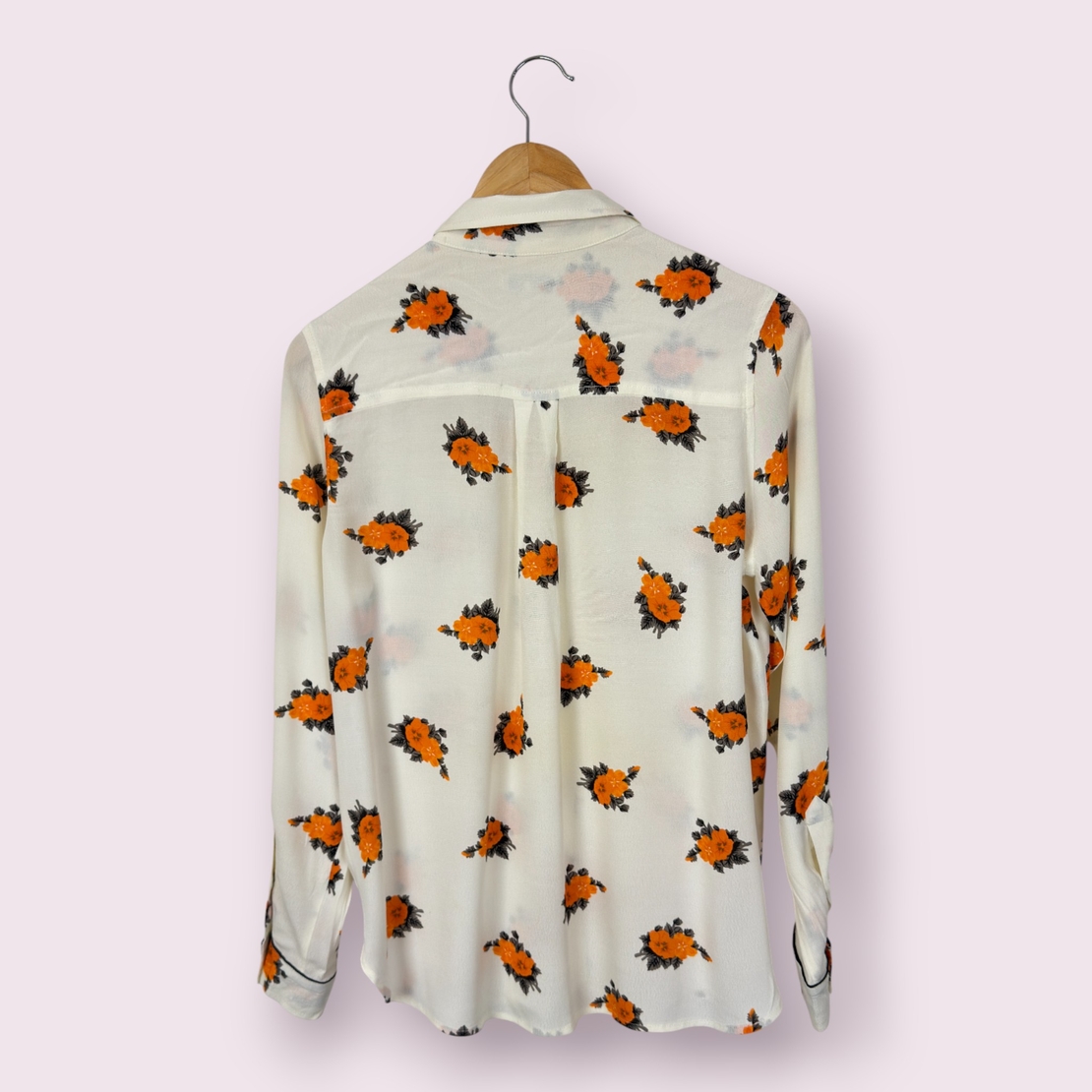 Ganni Rosemont Floral принт риза (38)