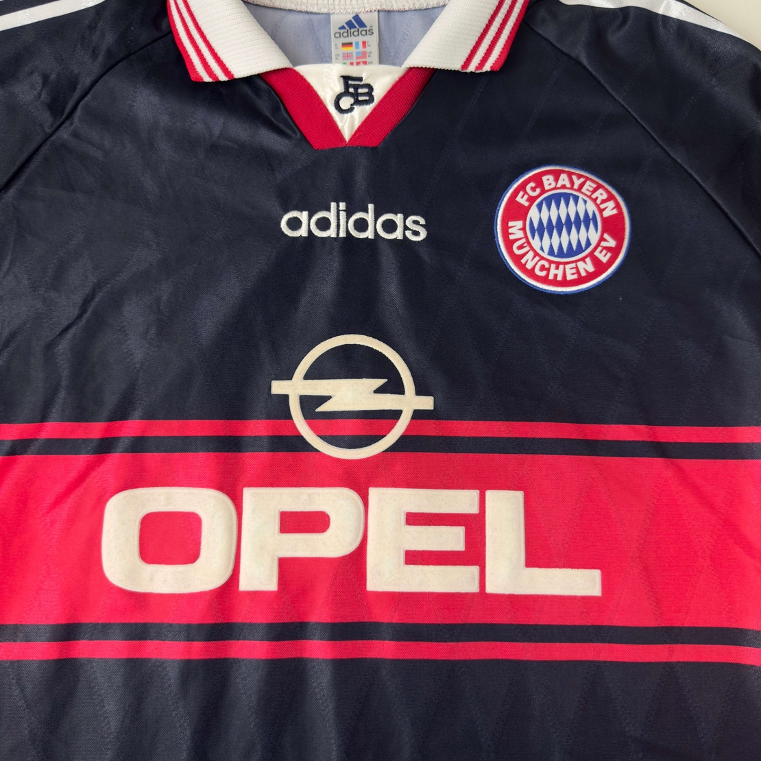 Vintage Adidas Bayern Munich 1997/98/99 футболна тениска (L)