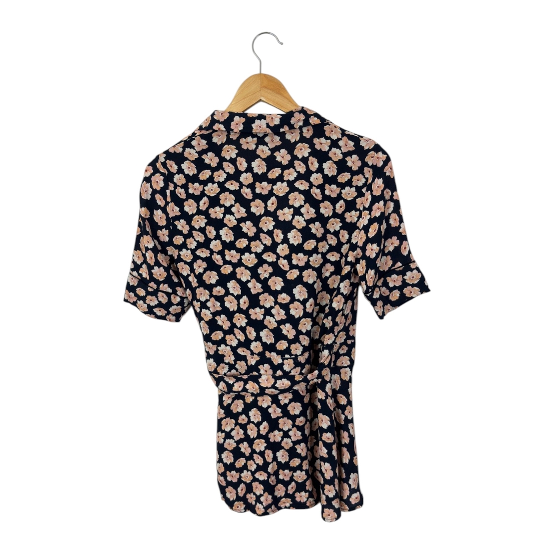 Ganni Montrose Crepe Wrap Blouse (36)