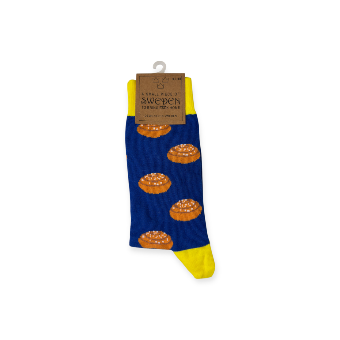 A Small Piece of Sweden Cinnamon Roll Men's Socks (41-45)