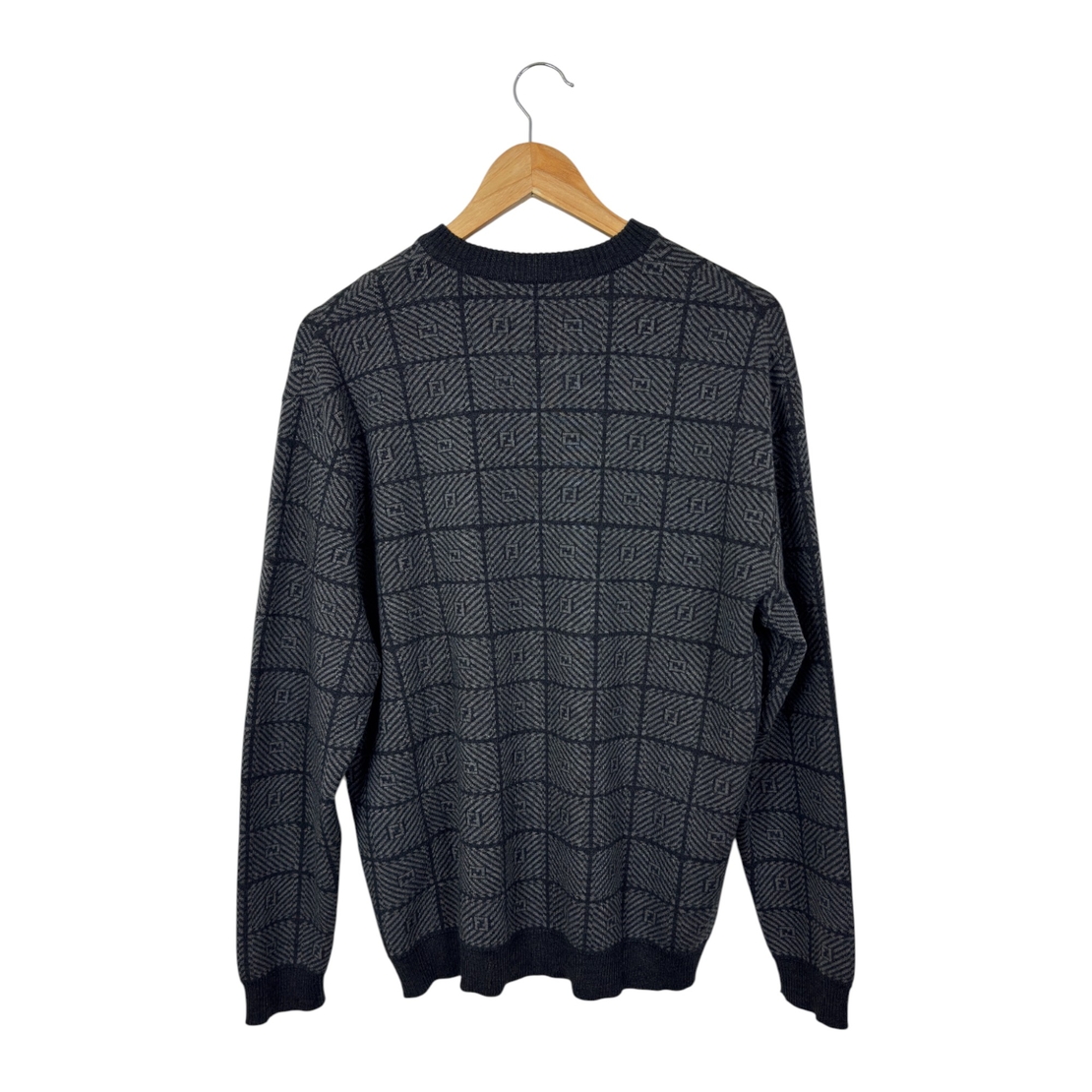 FENDI - FF Monogram men's merino wool pullover (52)