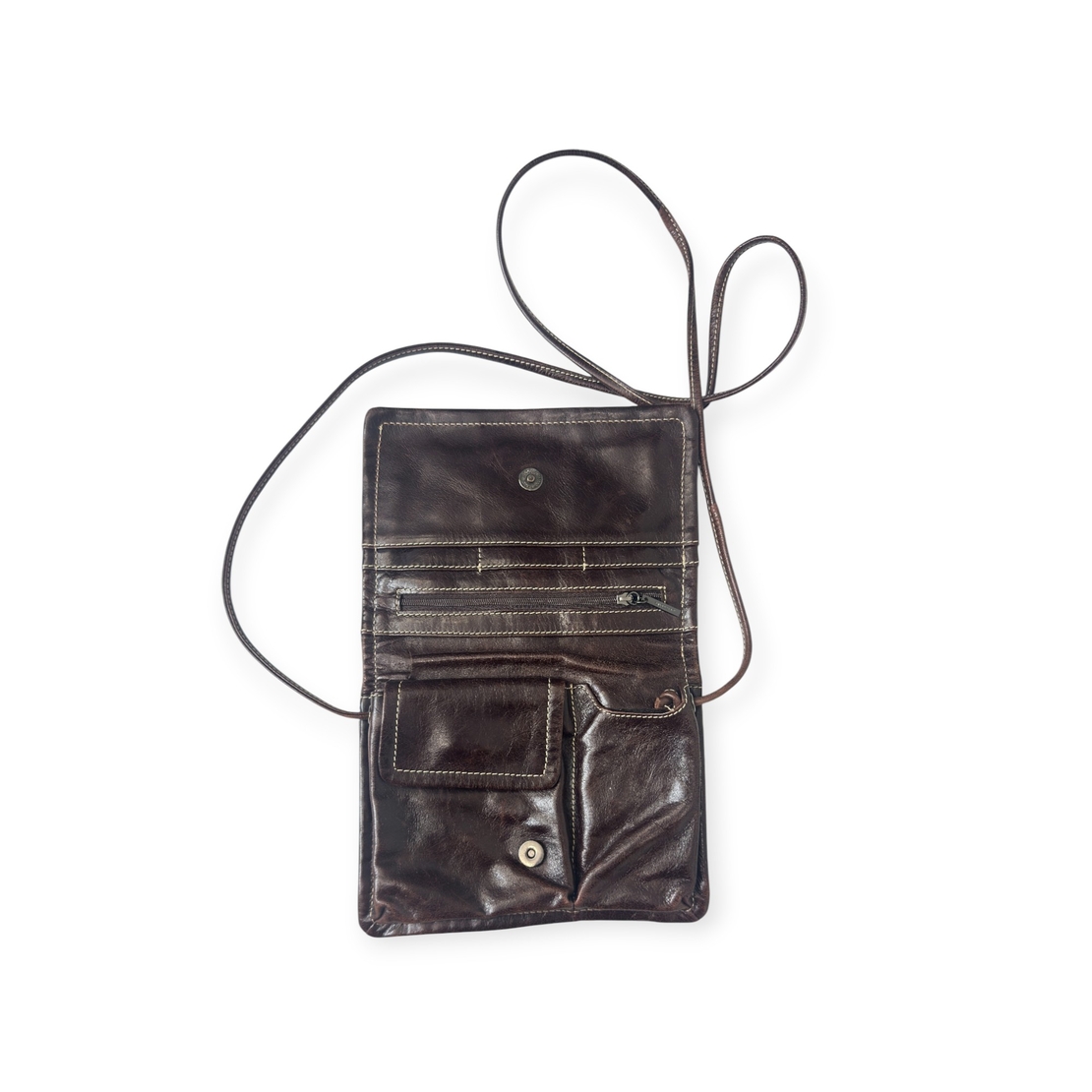 Claudio Ferrici Mini Crossbody Leather Bag