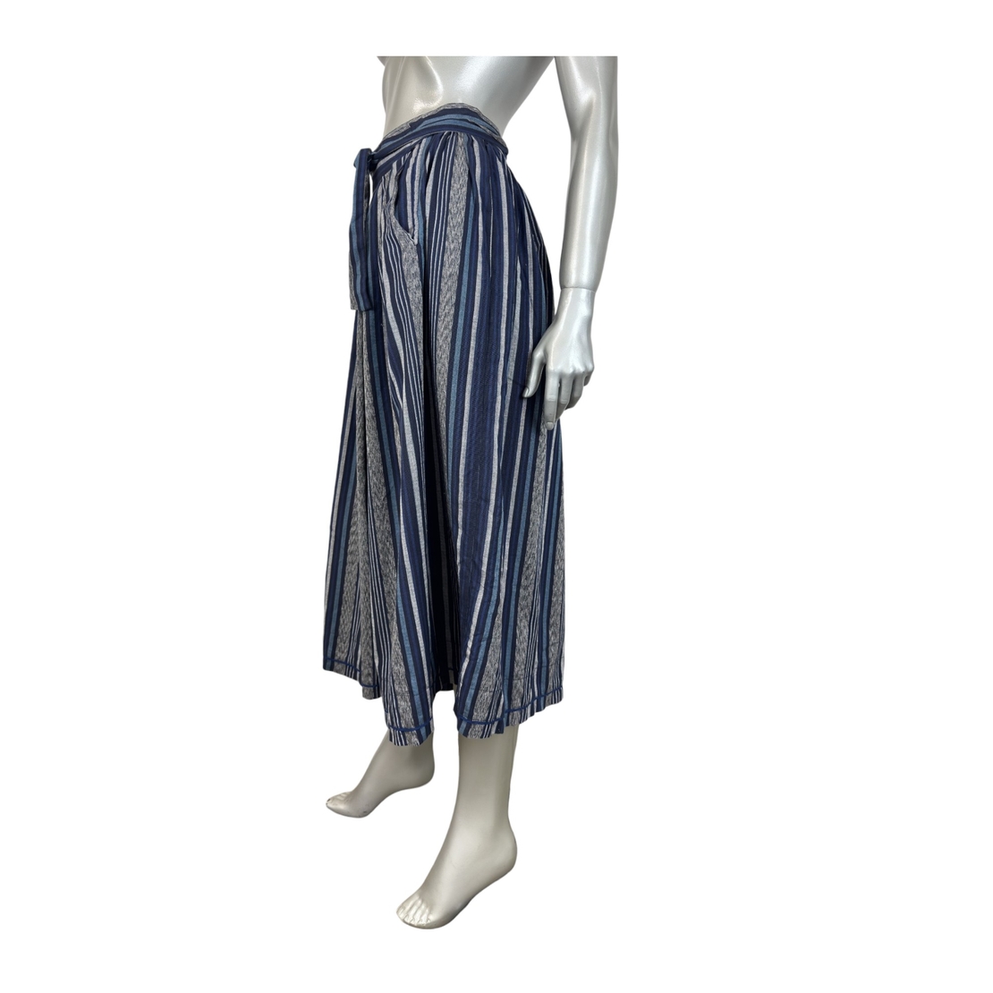 Vintage Kenzo Paris Culottes панталон с висока талия и райета (FR40)