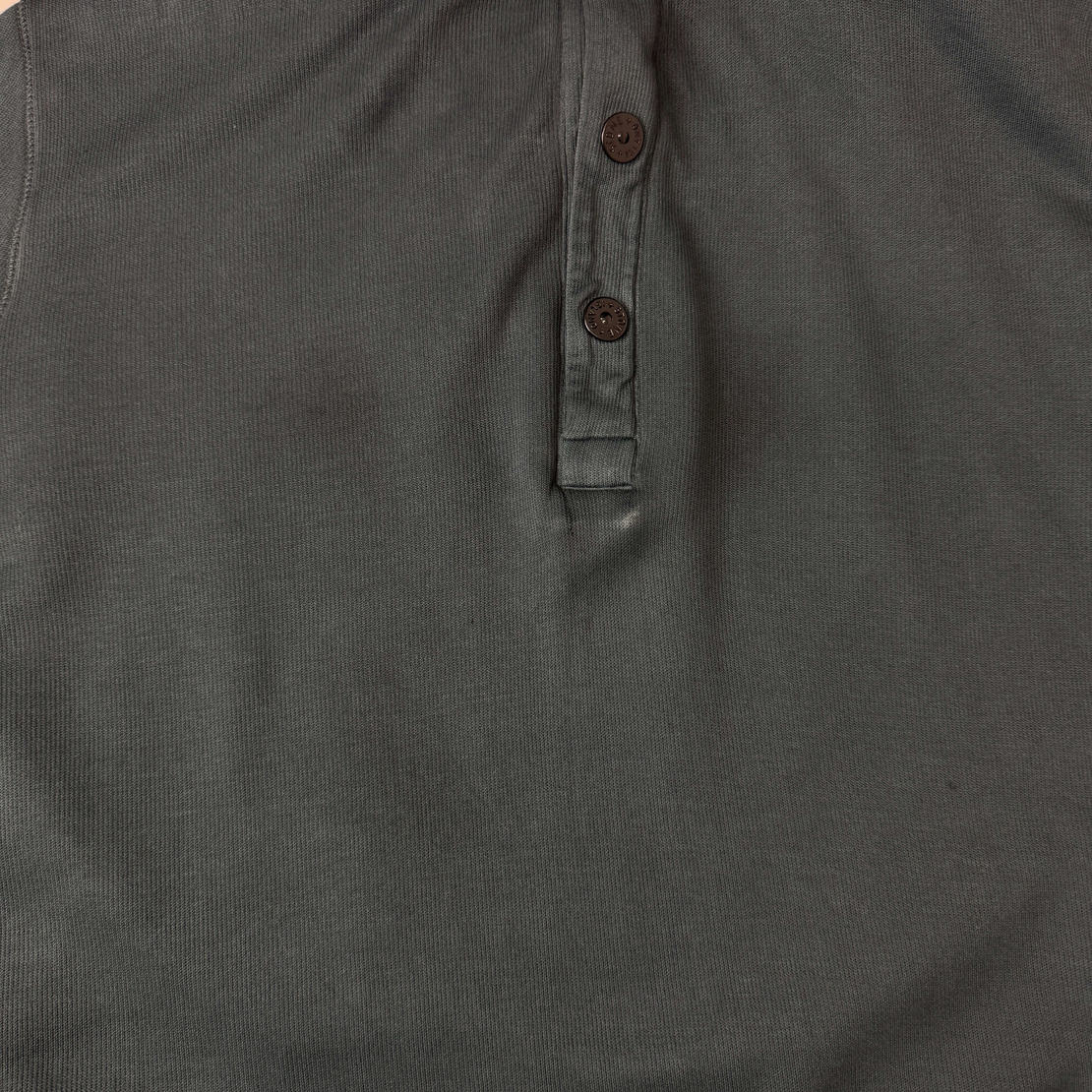 Stone Island 1/4 Zip Button Up Sweatshirt (M)