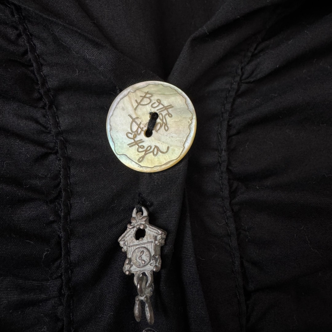 Bottega by Elisa Cavaletti Ruffle Front Blouse (M)