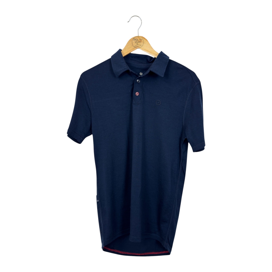 Vupine Mens Merino Polo Classic Navy (M)