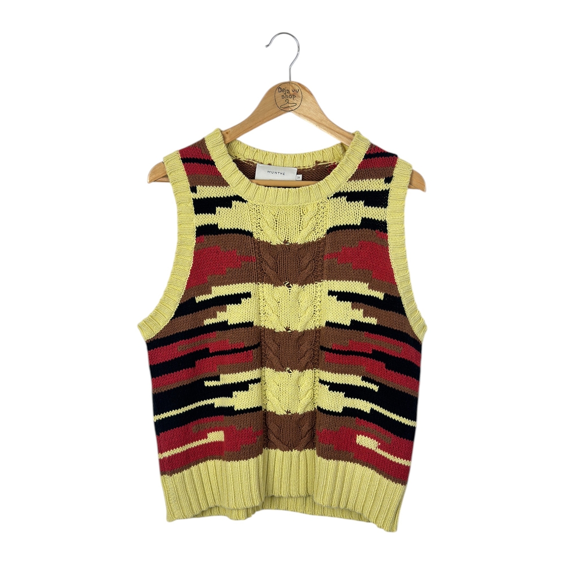 Munthe Saddle chunky knit pullover (38)