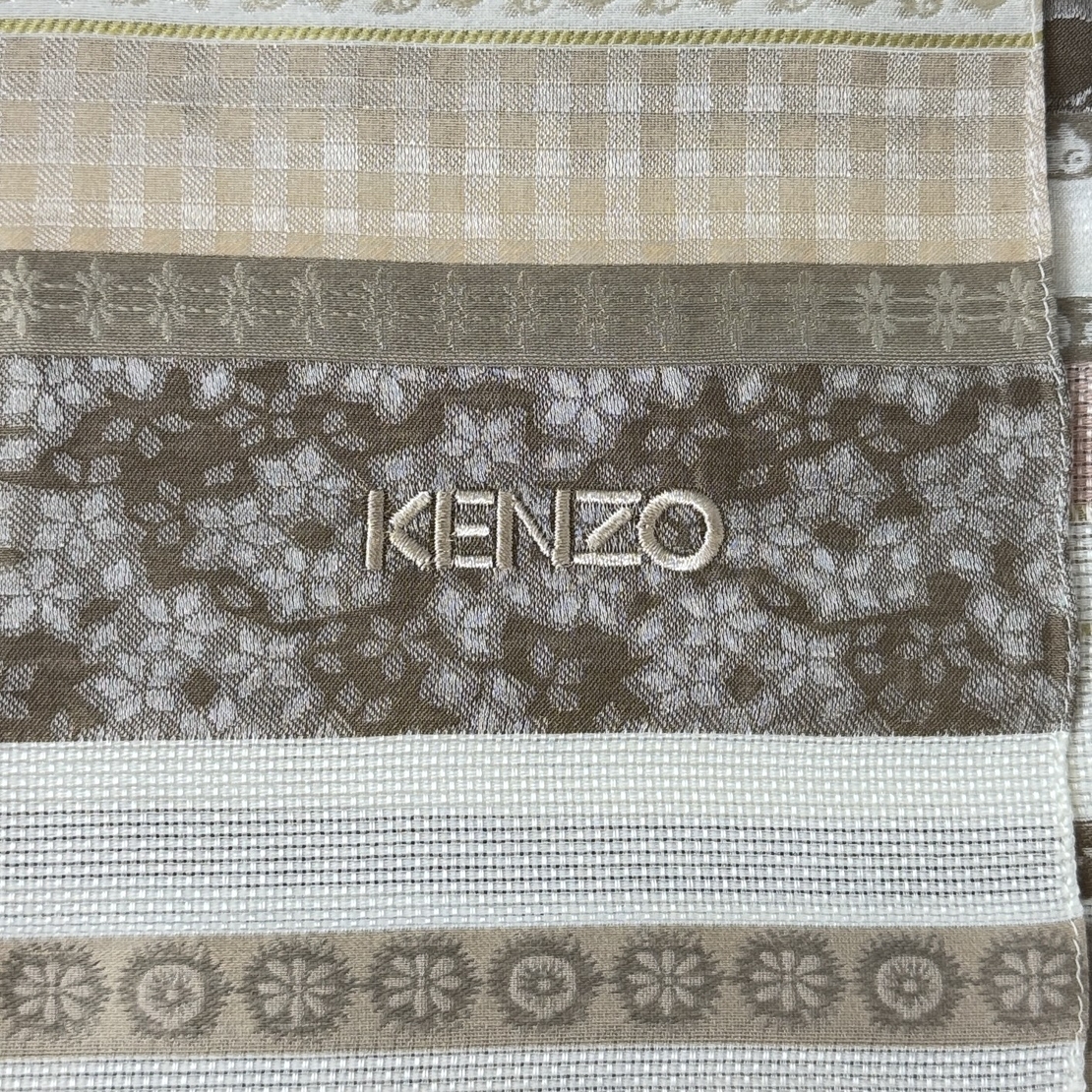Kenzo Silk Print Scarf 68x176