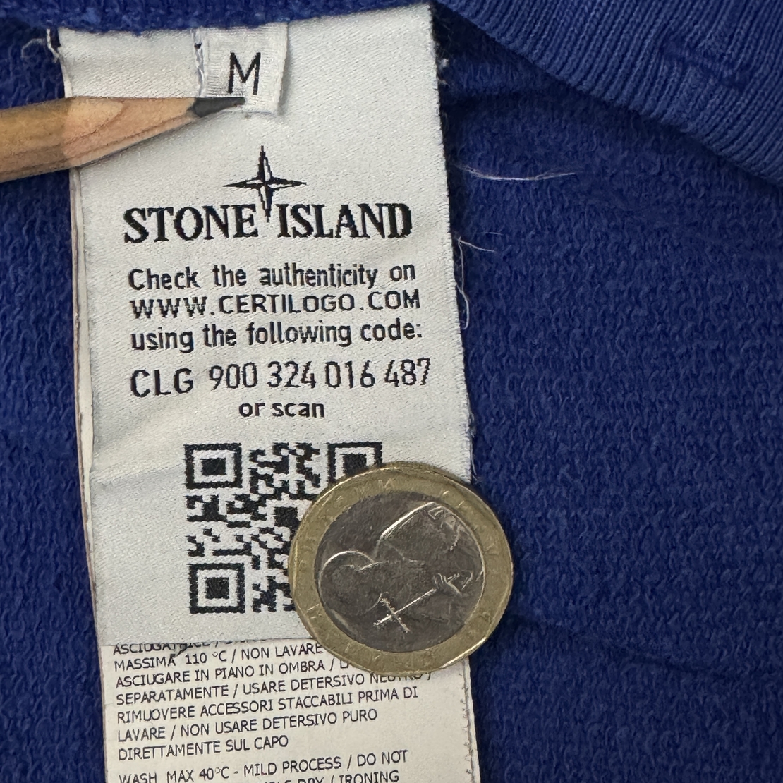Stone Island Crew Neck Badge Logo Sweatshirt (M)