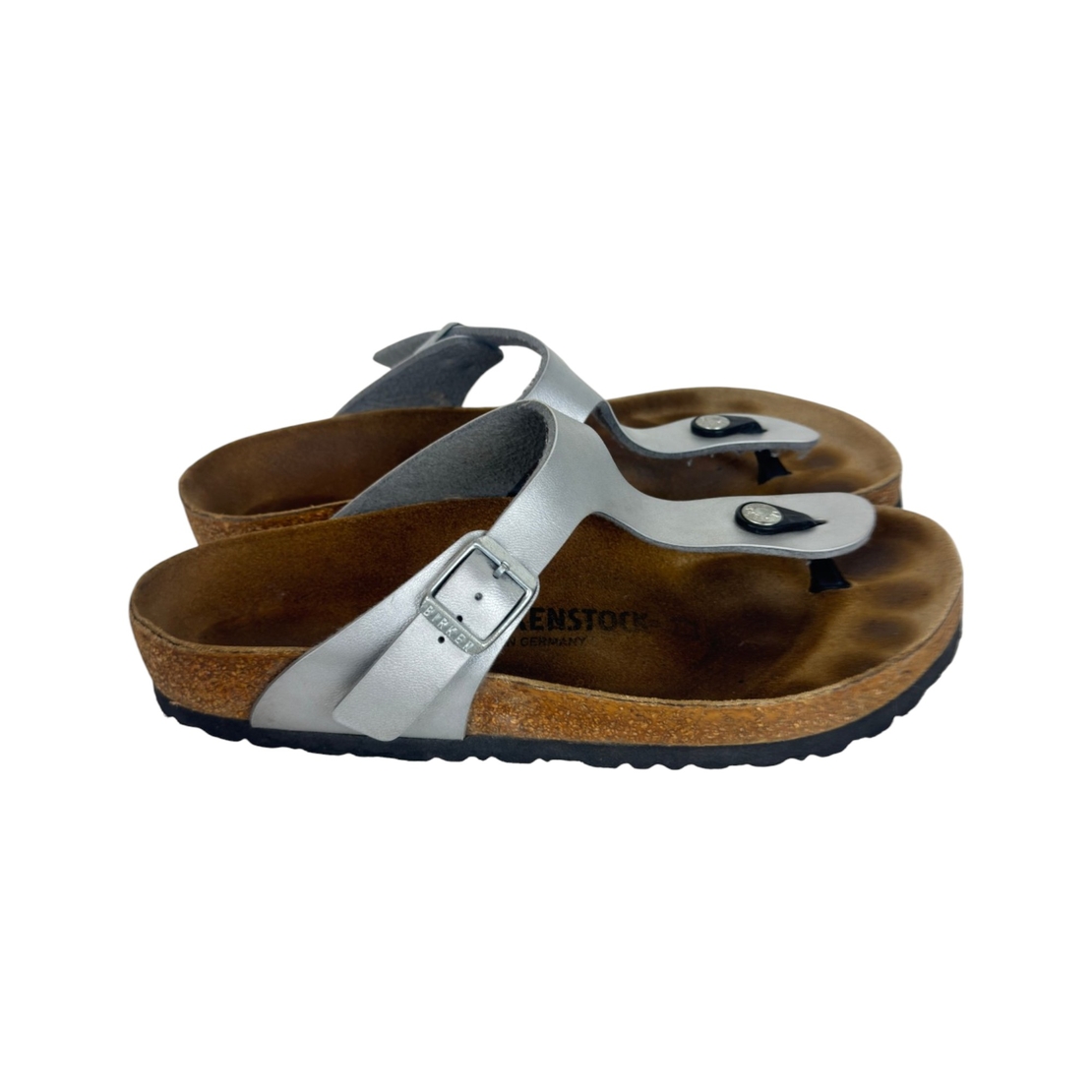 Birkenstock Gizeh Silver Birko-Flor (39)