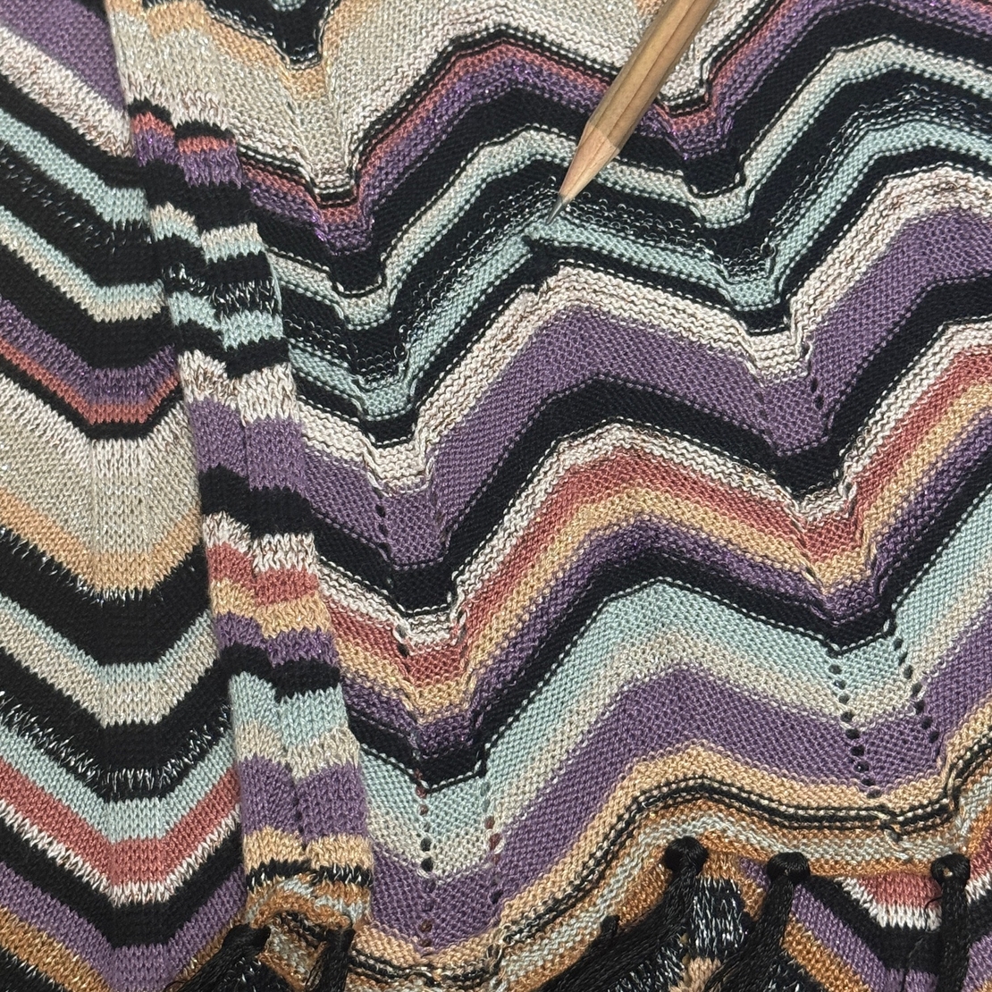 Missoni Lindex многоцветен плетен шал