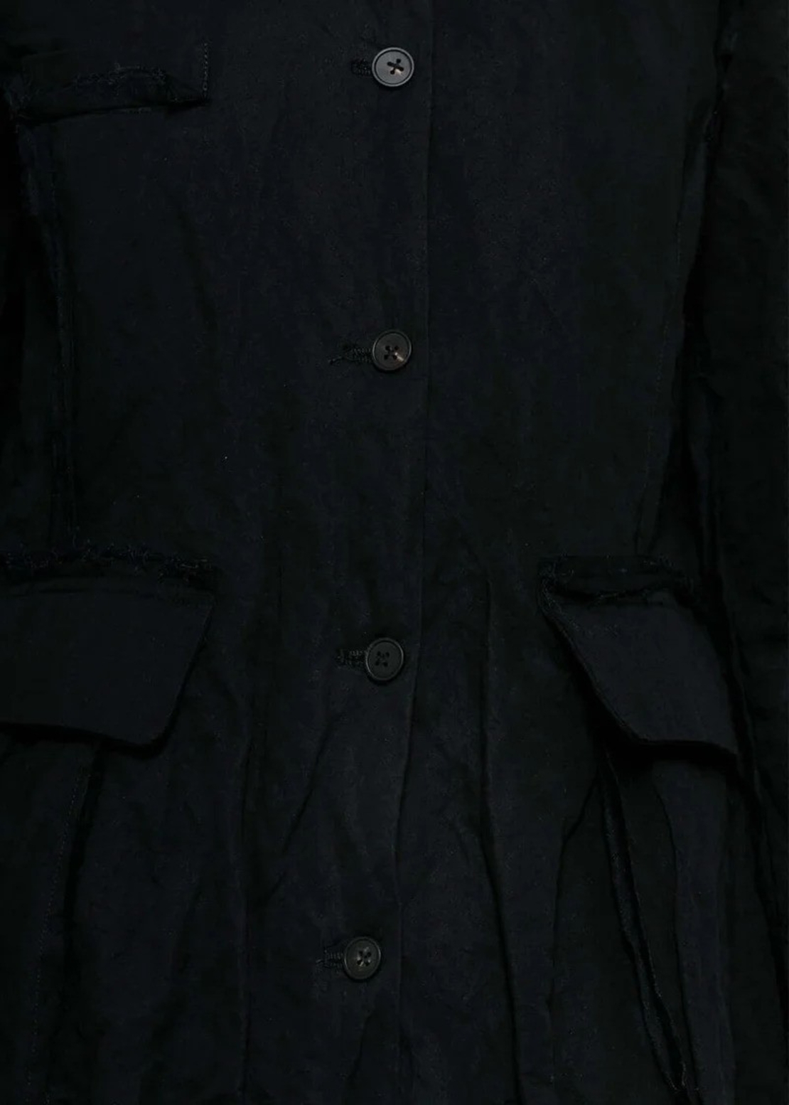 Aleksandr Manamis Black Mandarin Collar дамско палто (1)