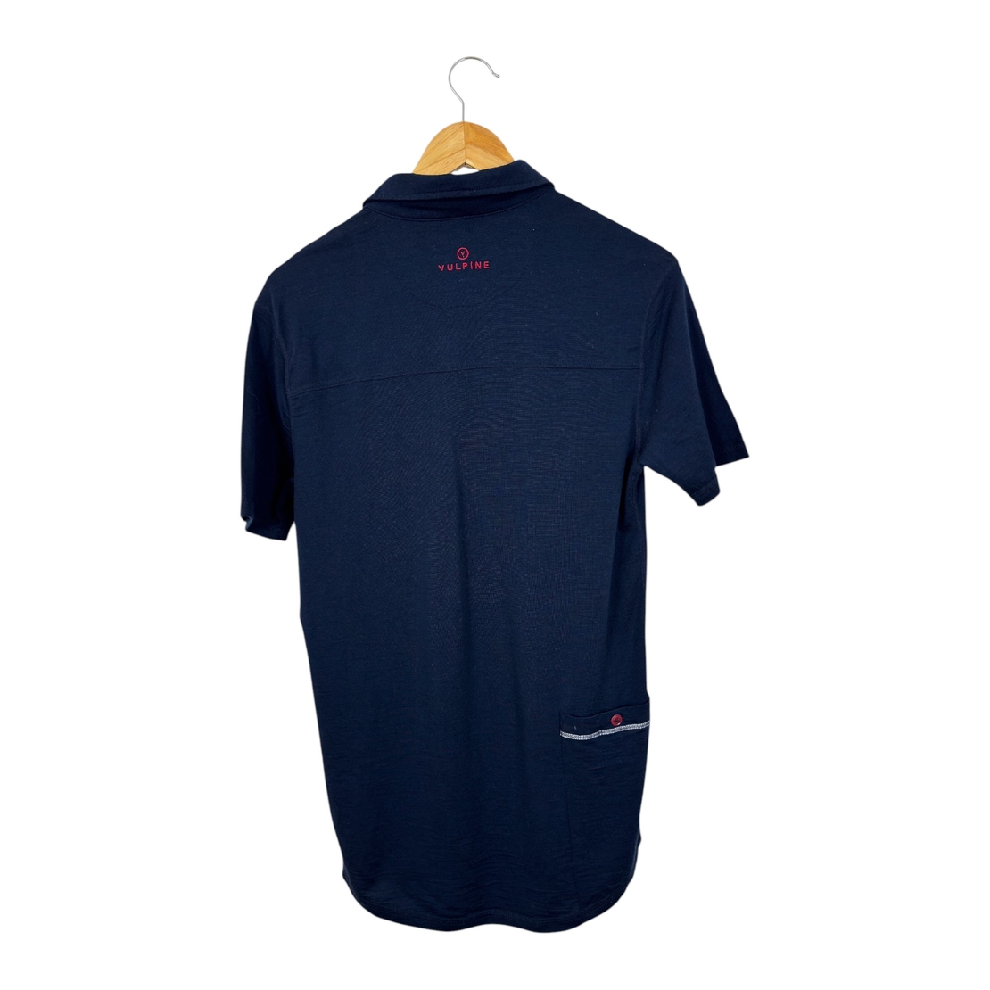 Vupine Mens Merino Polo Classic Navy (M)