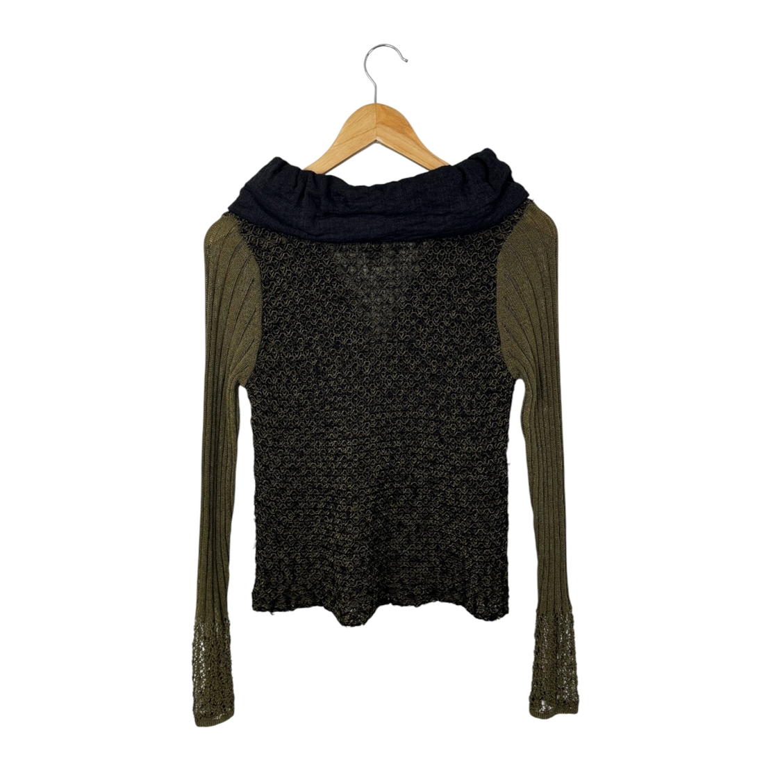 Eva & Claudi плетена жилетка с дантели (S)