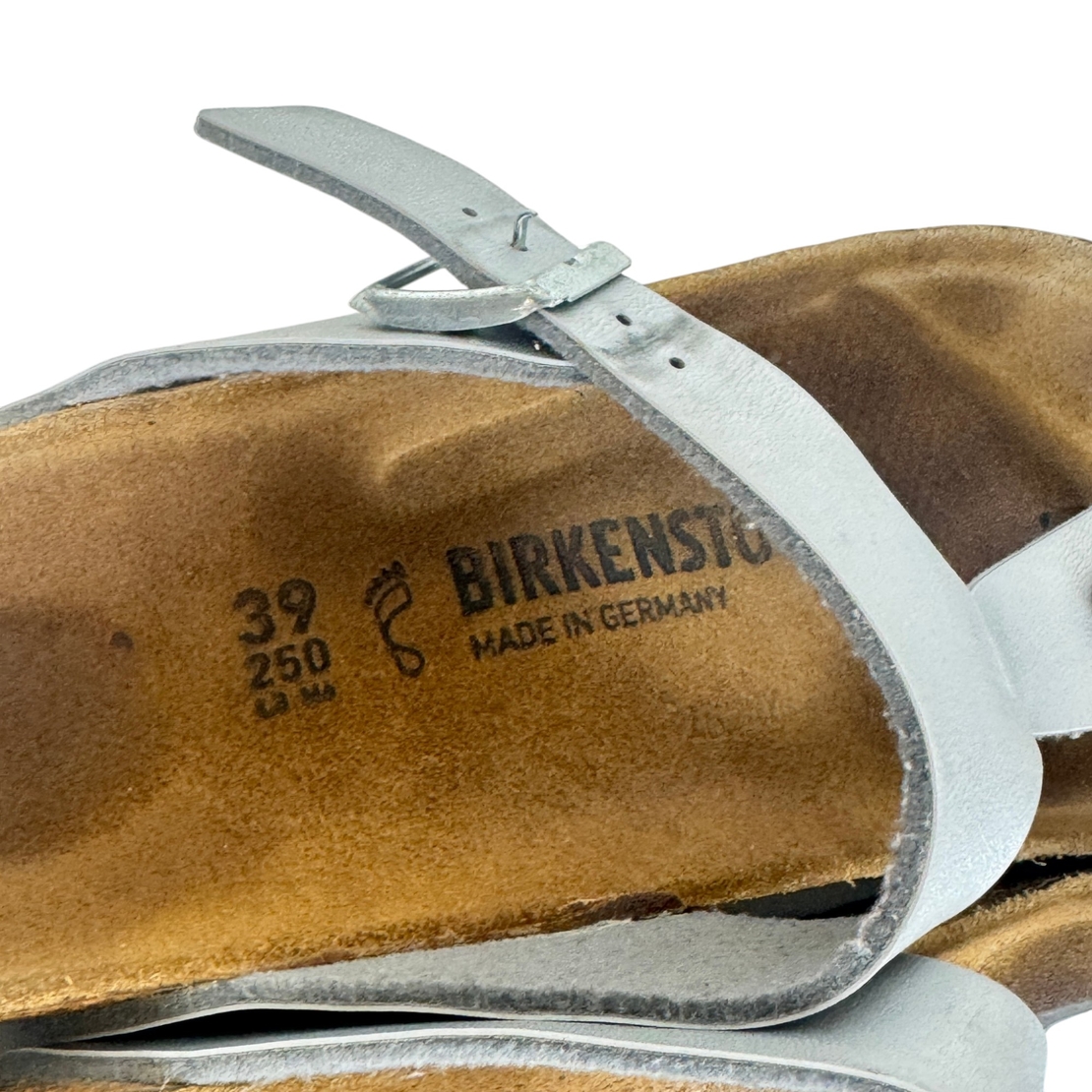 Birkenstock Gizeh Silver Birko-Flor (39)
