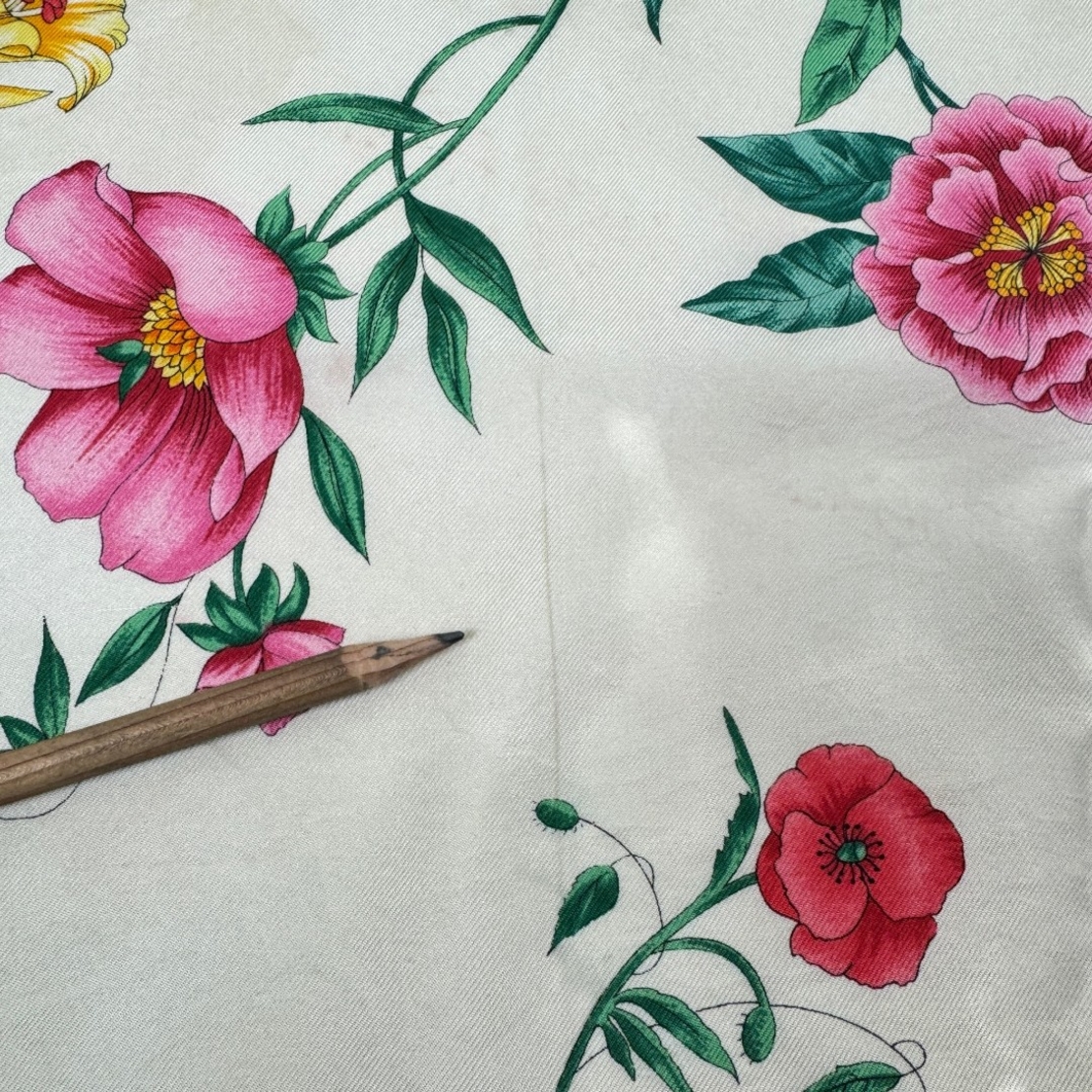 Gucci Floral Silk Scarf