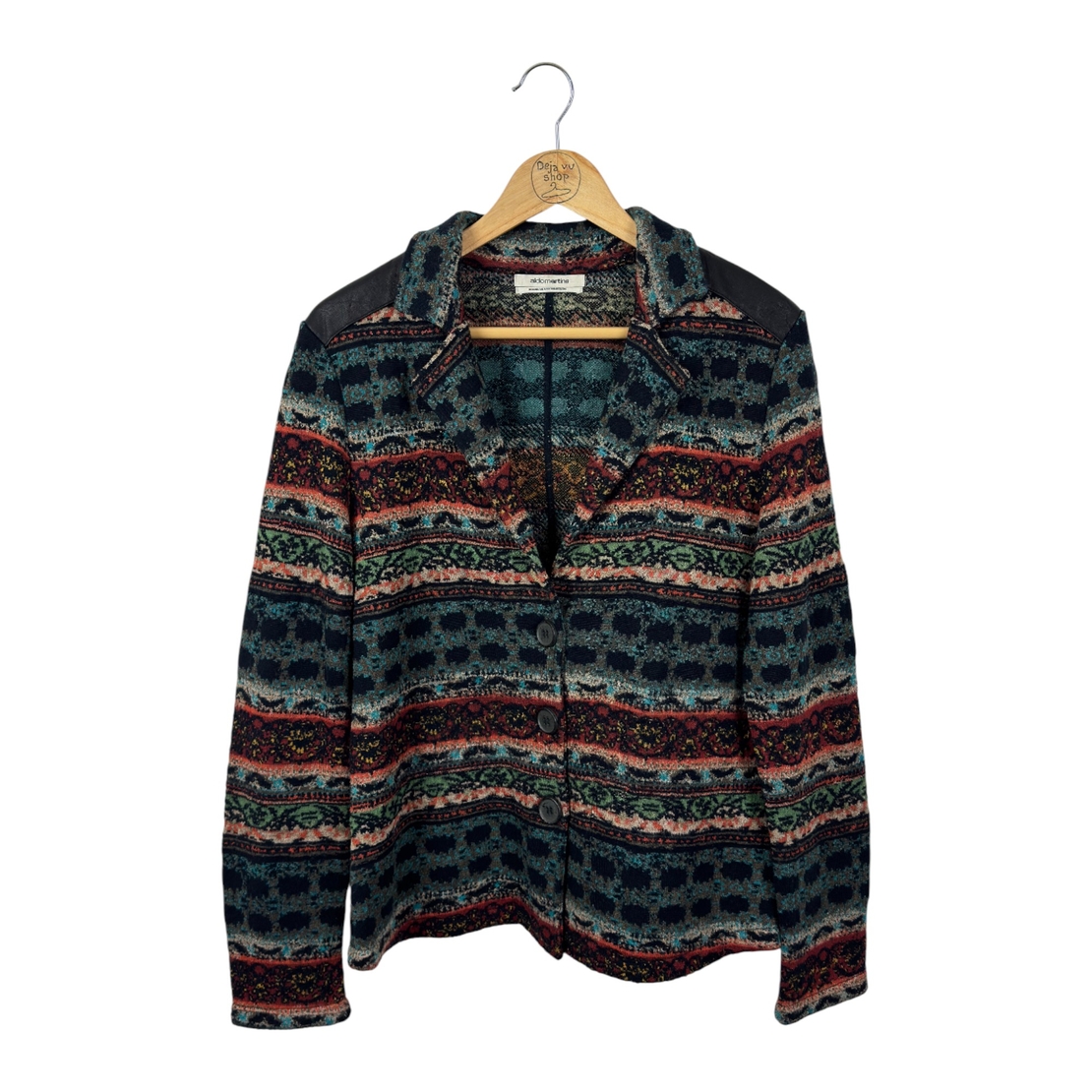 Aldomartins дамска жилетка вълна и кожа (42)