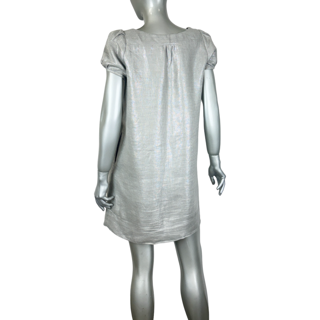 Рокля Sandro glitter linen dress (2)