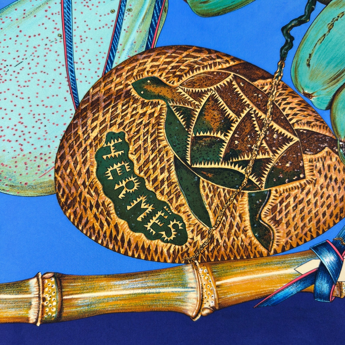Vintage Hermès Jardin Creole Silk Scarf