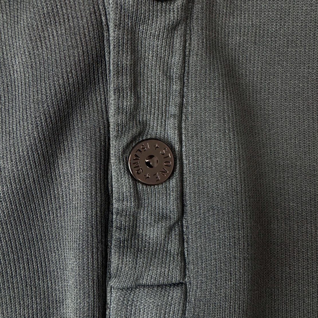 Stone Island 1/4 Zip Button Up Sweatshirt (M)