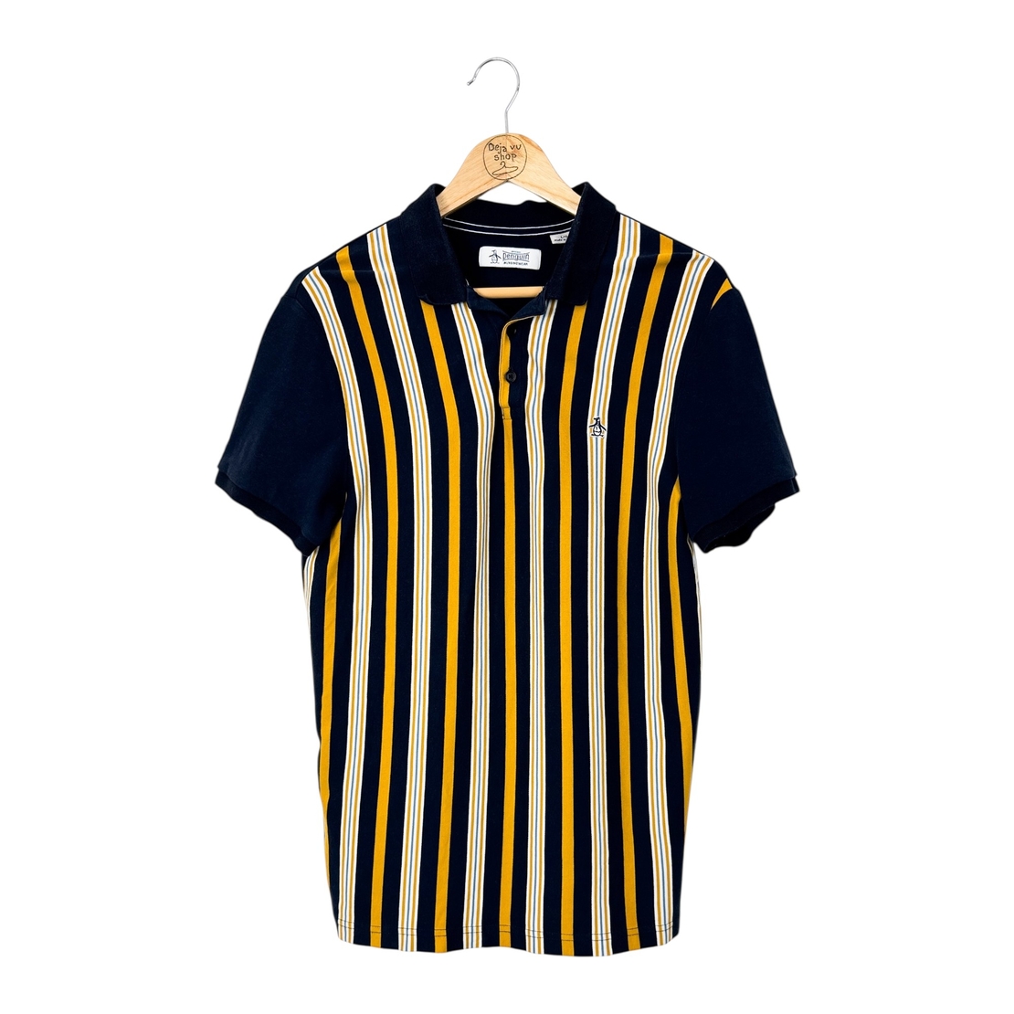 Original Penguin Striped Polo Shirt (L)
