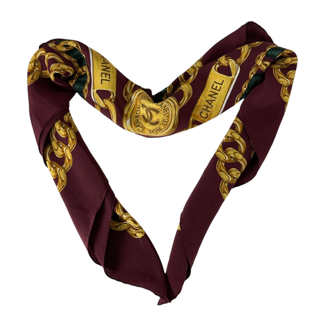 Дамски шал CHANEL Silk Scarf 31 Rue Cambon Paris