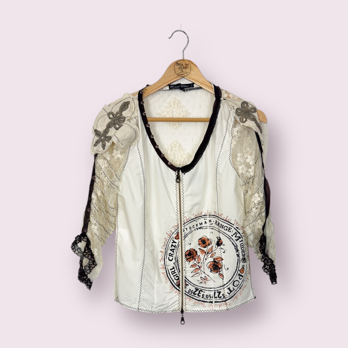 Tricot Chic дамско яке с дантели (40)