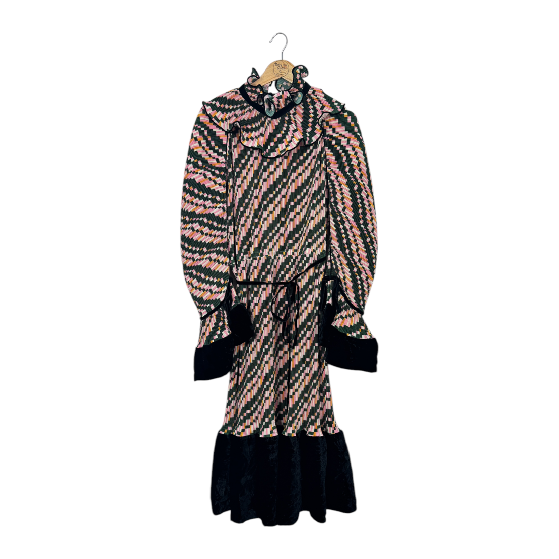 Tory Burch Pleated Ruffle Dress (US12)