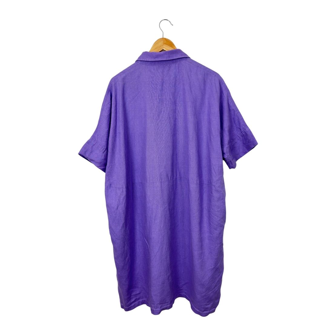 Ленена рокля тип риза COS, свободен силует (M)