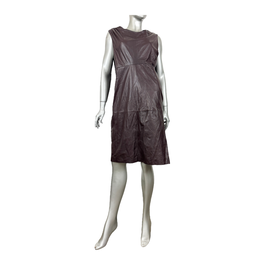 Massimo Dutti кожена рокля (M)