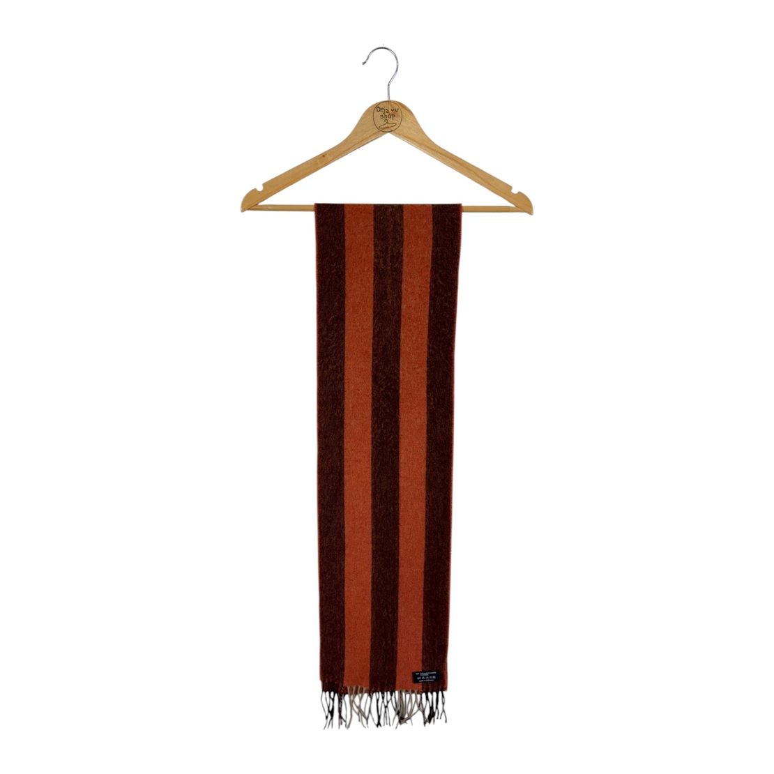 Cashmere scarf with fringe
