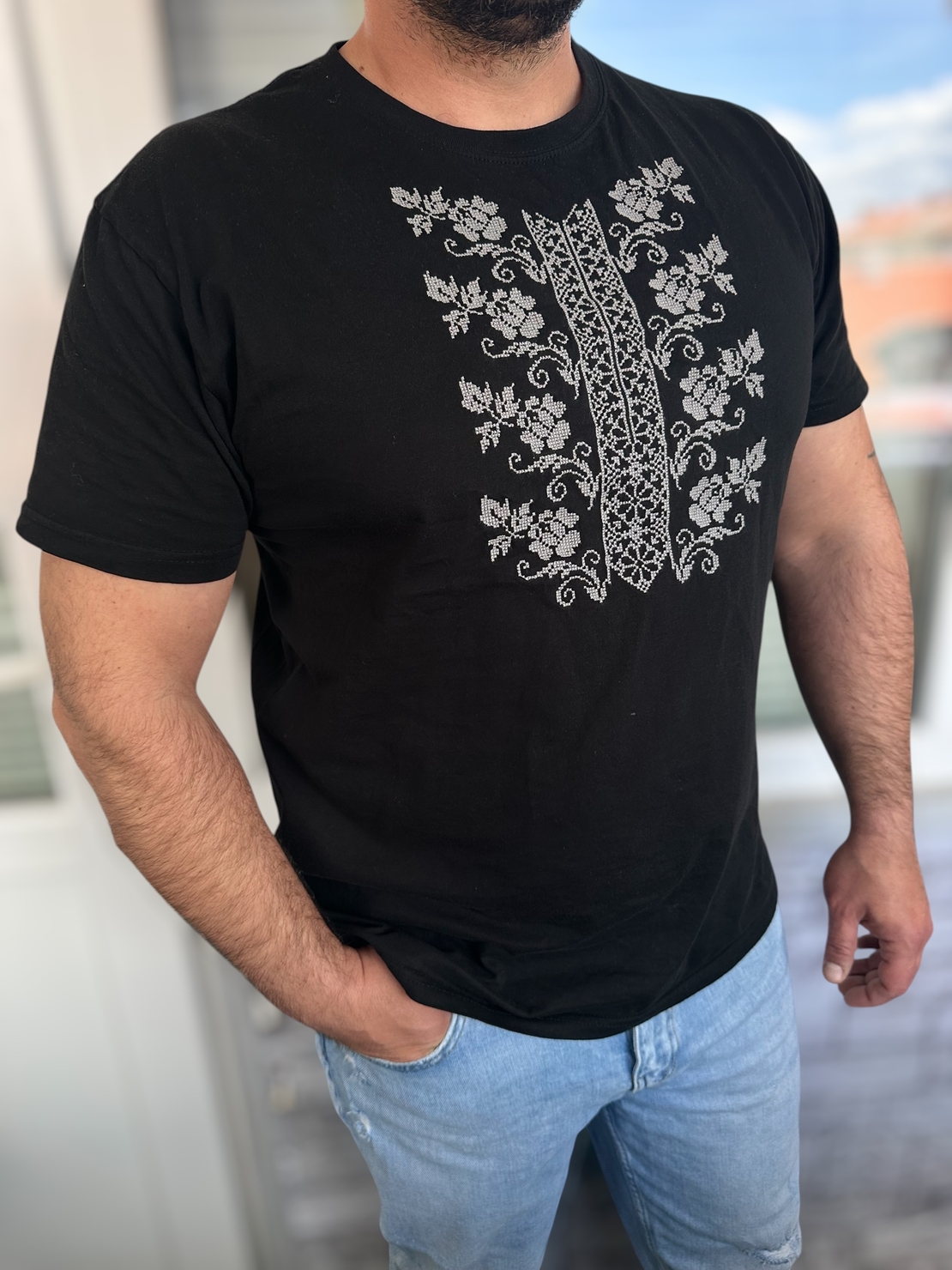 Мъжка тениска  „Етно стил”