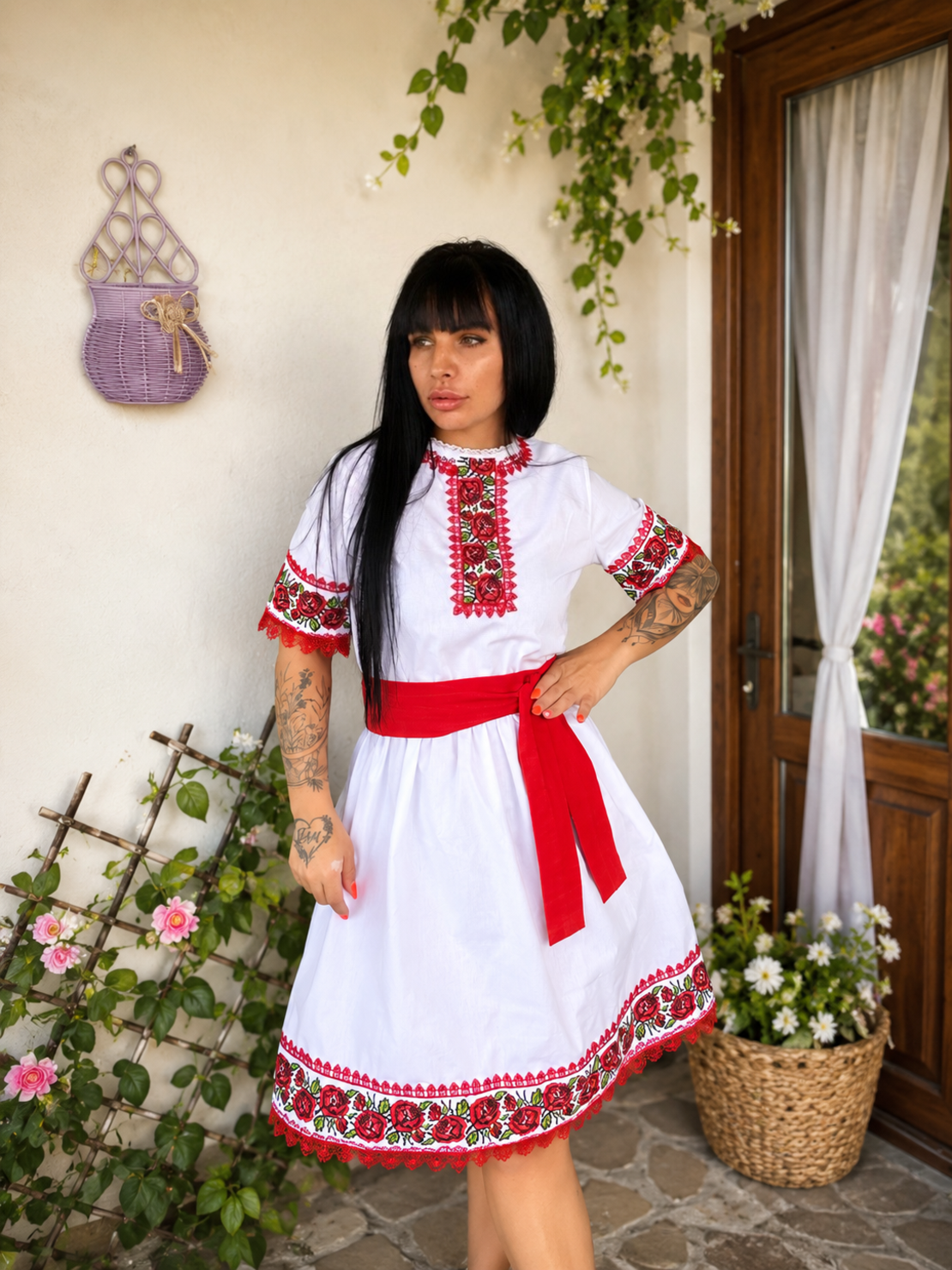 рокля с етно мотиви “Мама и Дъщеря“