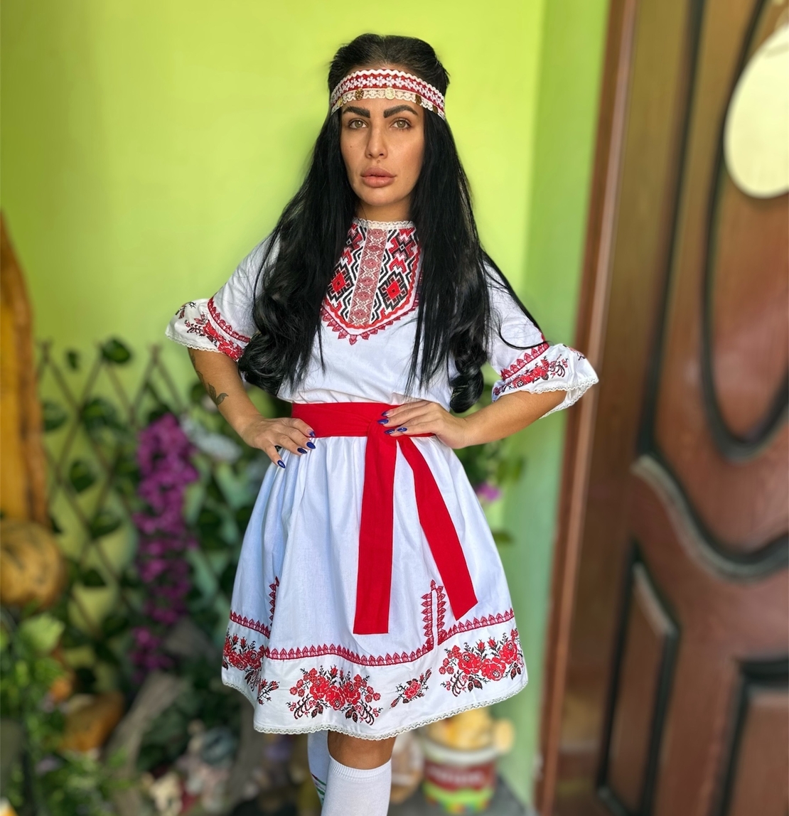 рокля с етно мотиви 22