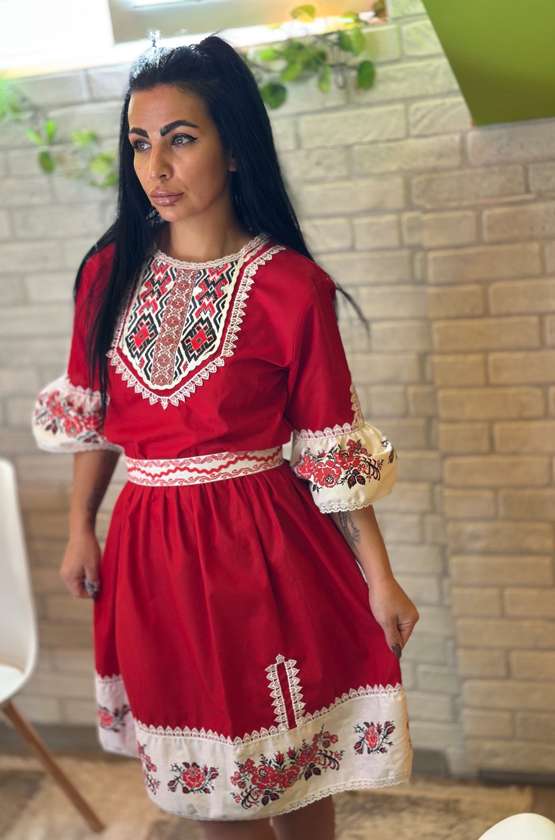 рокля с етно мотиви 50