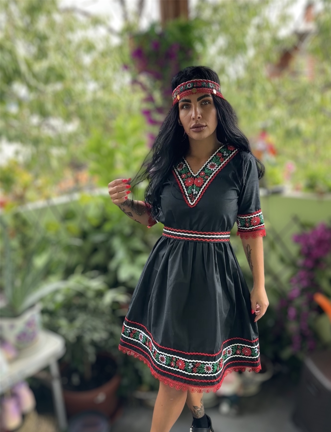 рокля с етно мотиви 26